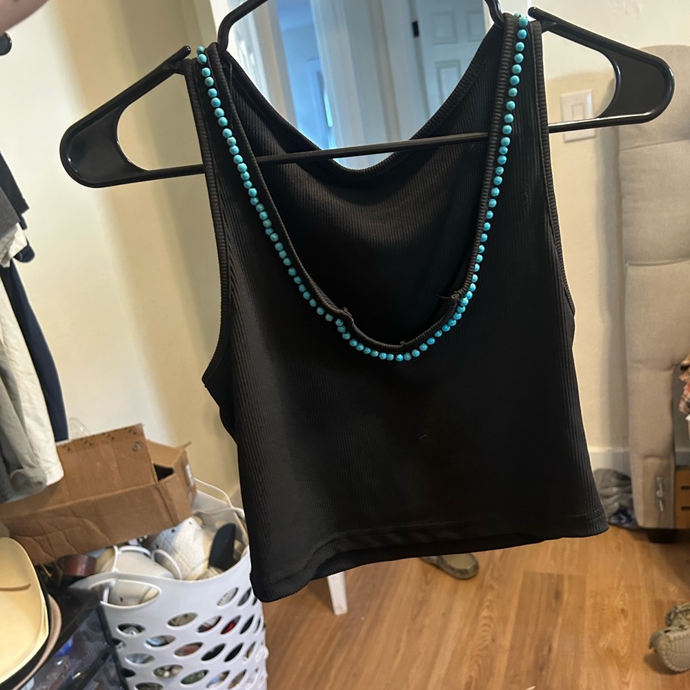 Black Sleeveless Top